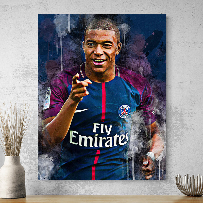 Tableau Foot Mbappé Célébration