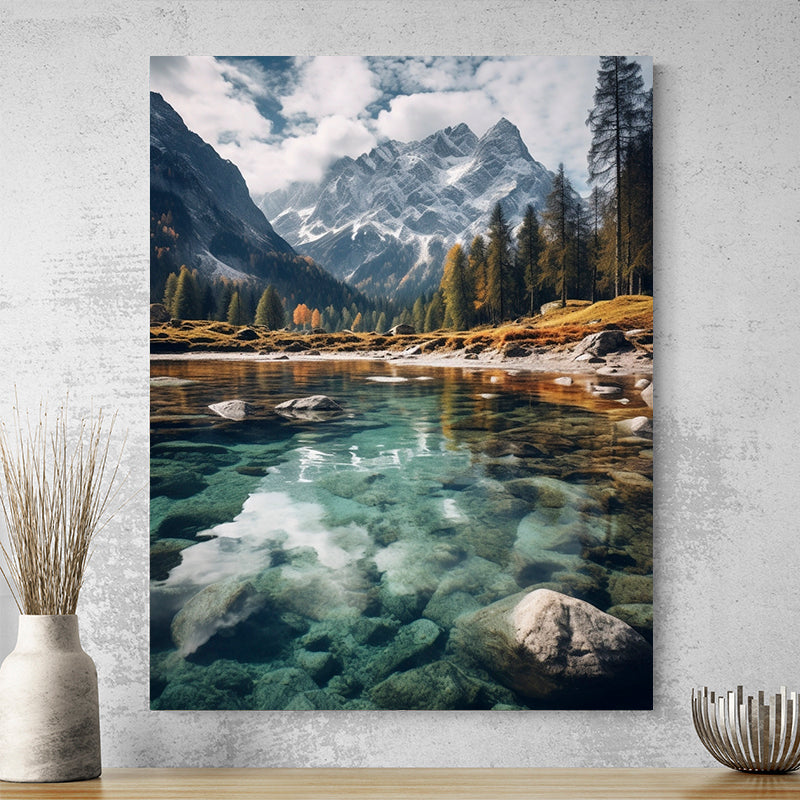 Tableau Montagne Lac
