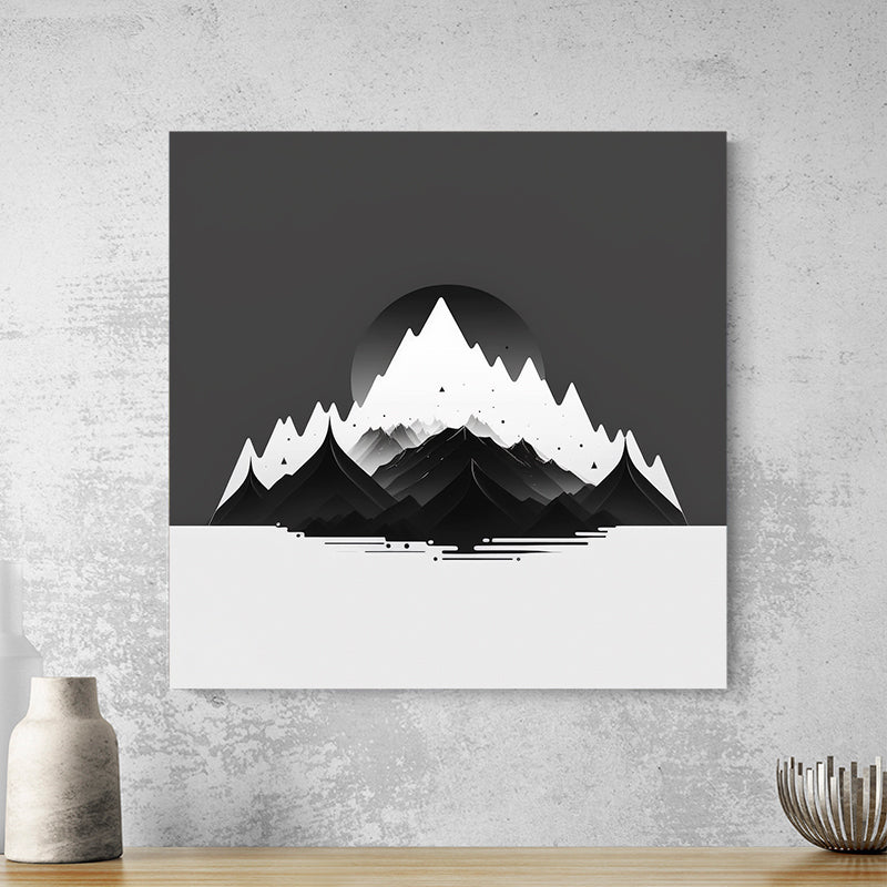Tableau Montagne Abstrait