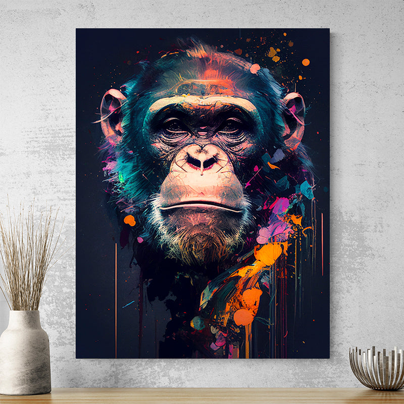Tableau Singe Couleur