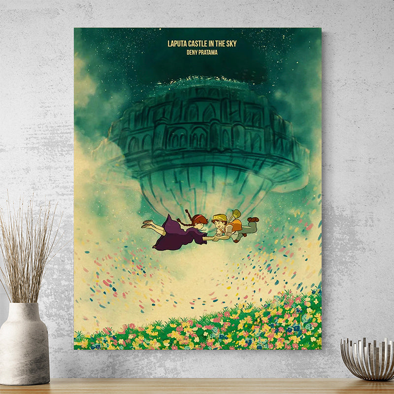 Tableau Ghibli Le Chateau Dans Le Ciel