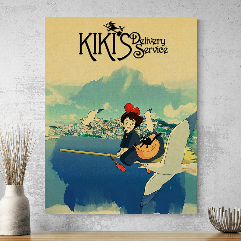 Tableau Ghibli Kiki La Petite Sorciere