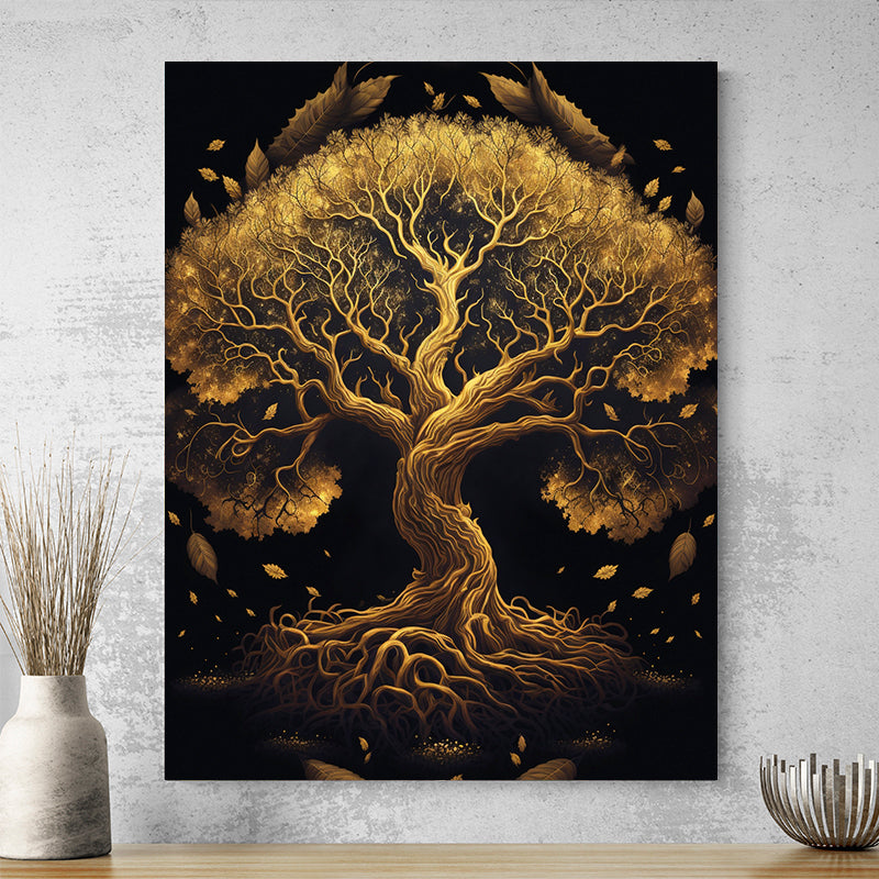 Tableau Arbre De Vie Doré