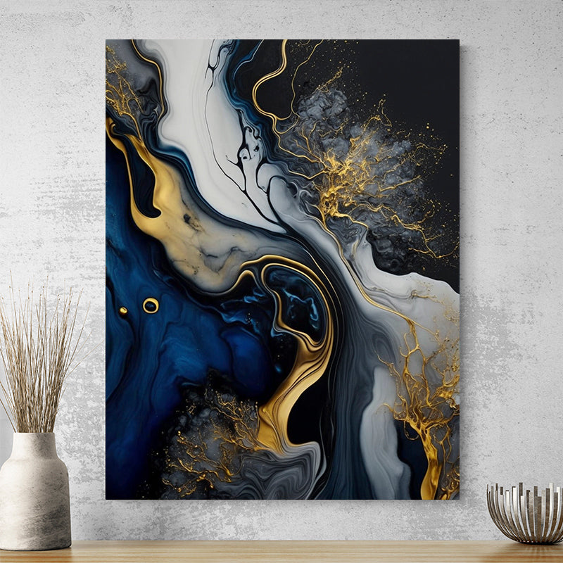 Tableau Bleu Et Gris