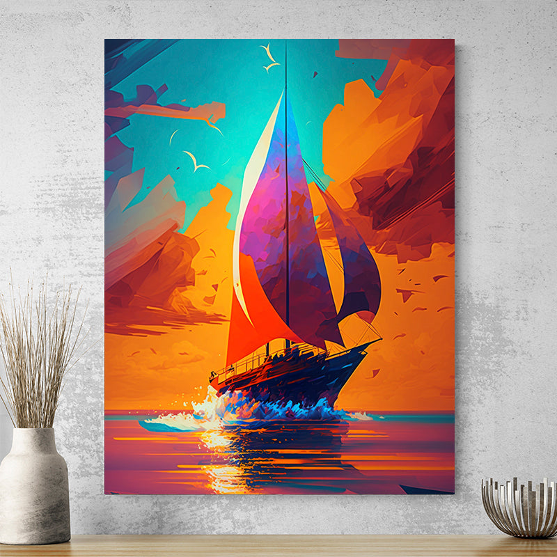 Tableau Bateau Coloré