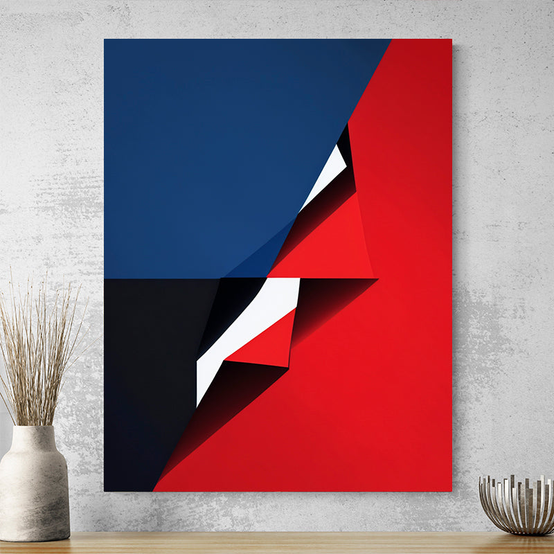 Tableau Bleu Et Rouge