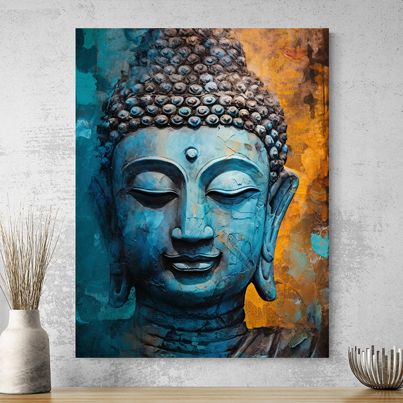 Tableau Bouddha Turquoise