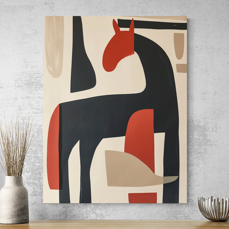 Tableau Chevaux Abstrait