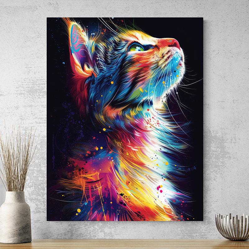Tableau Chat Coloré
