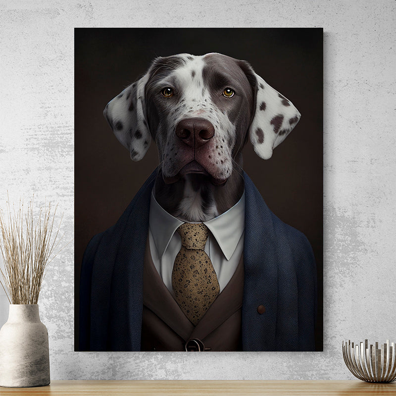 Tableau Chien En Costume