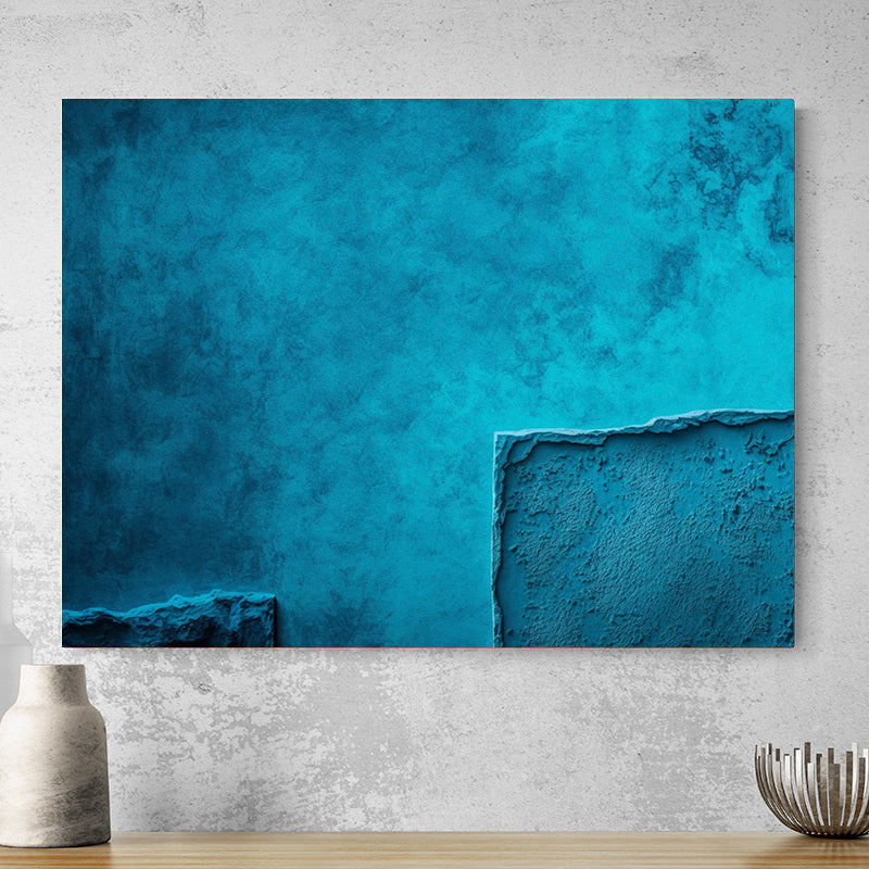 Tableau Contemporain Bleu Canard