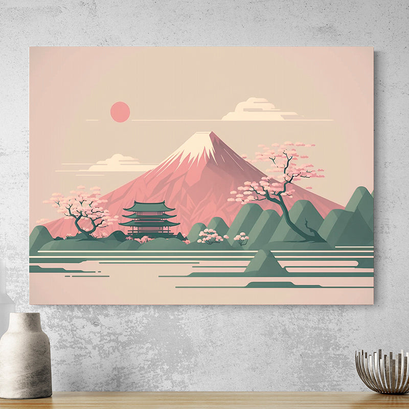 Tableau Cerisier Japonais Rouge