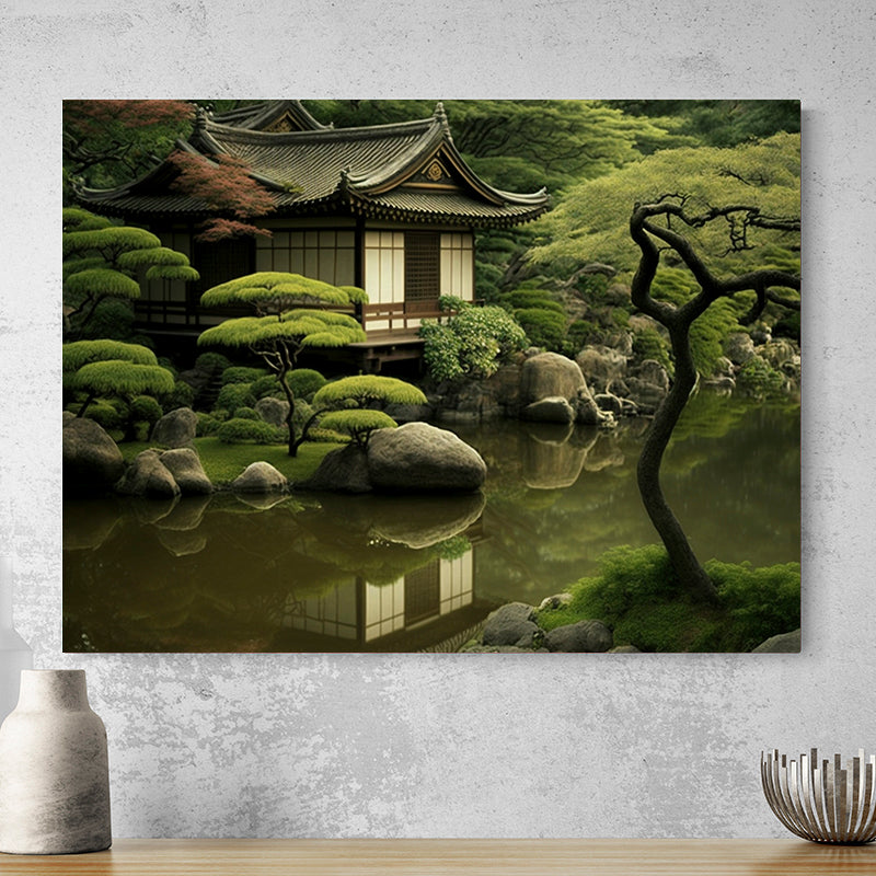 Tableau Japonais Jardin