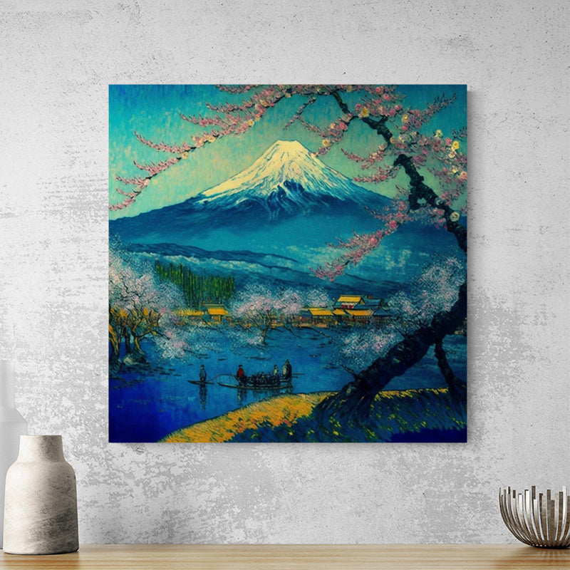 Tableau Cerisier Japonais Van Gogh — décoration murale sur toile ou verre acrylique