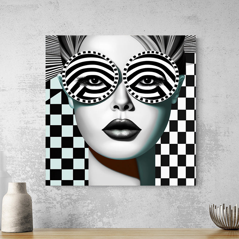 Tableau Pop Art Blanc