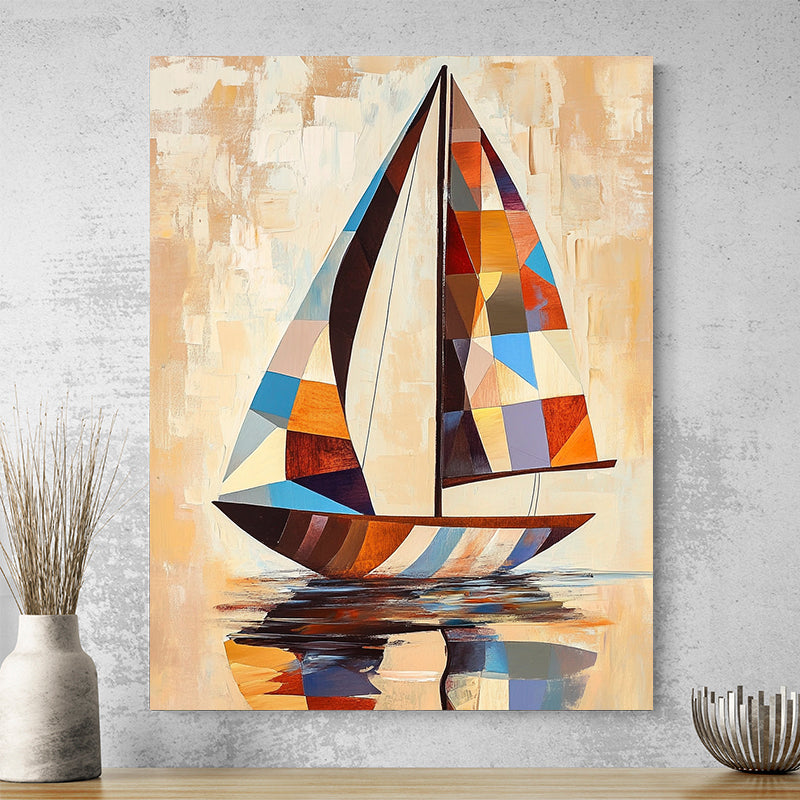Tableau Contemporain Voilier