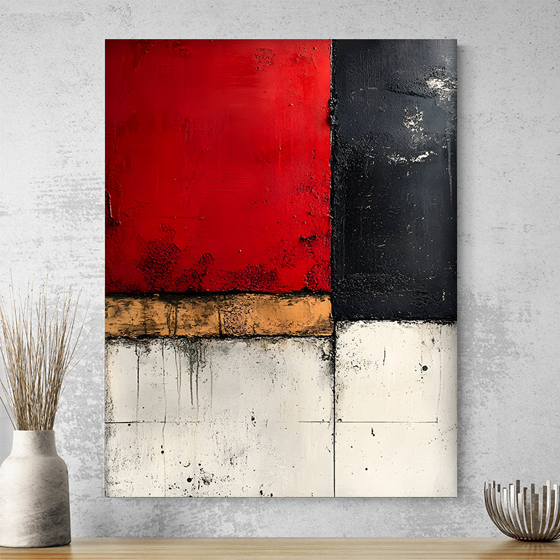 Tableau Contemporain Rouge