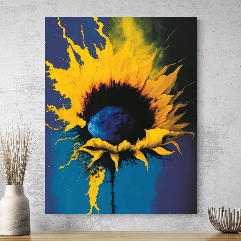 Tableau Fleur Bleu