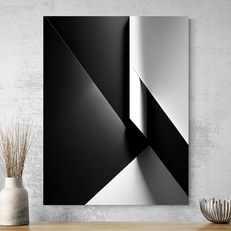 Tableau Design Abstrait Noir et Blanc