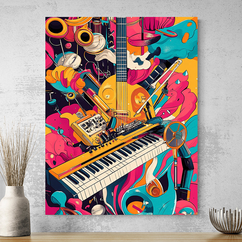 Tableau Pop Art Musique