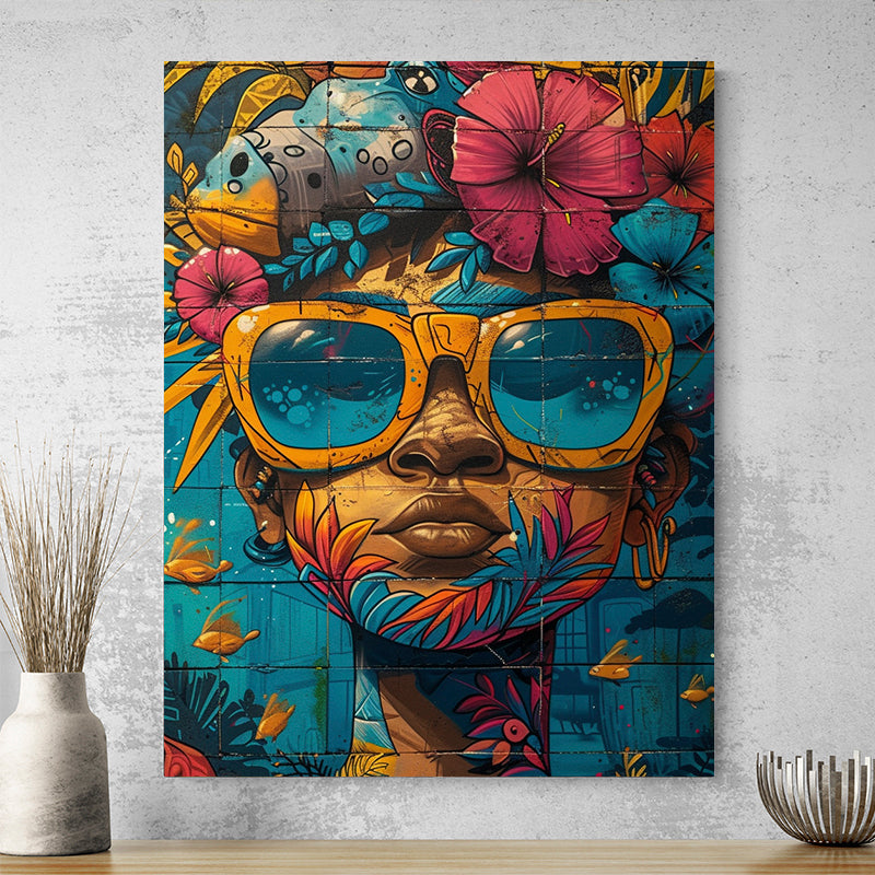 Tableau Street Art Coloré