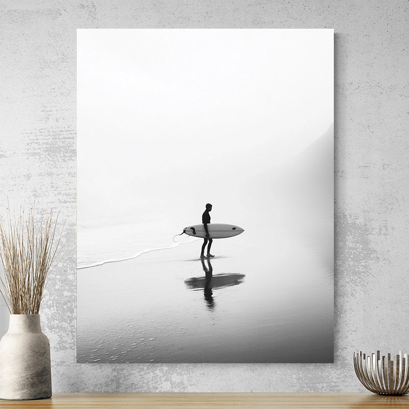 Tableau Noir Et Blanc Surf