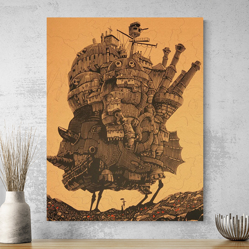 Tableau Ghibli Le Chateau Ambulant