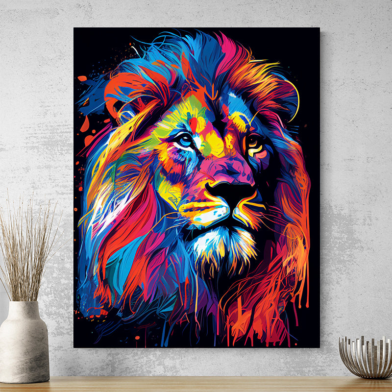 Tableau De Lion Contemporain
