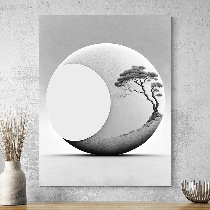 Tableau Zen Noir Et Blanc