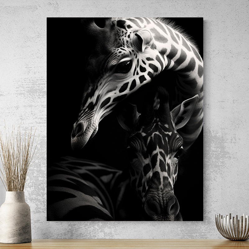 Tableau Girafe Noir Et Blanc