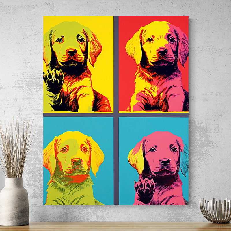 Tableau Chien Pop Art