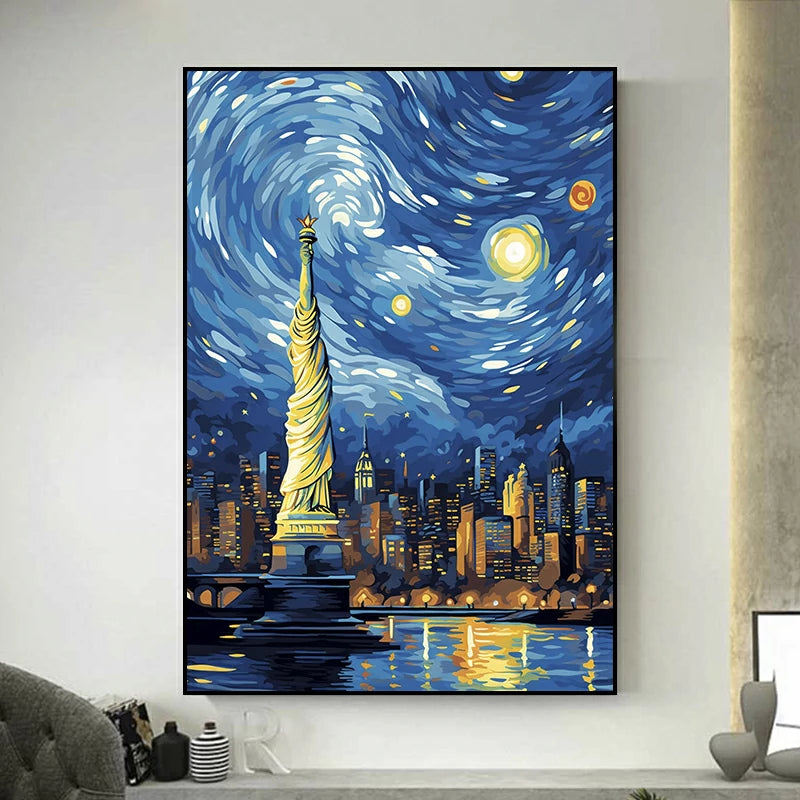 Tableau bleu top van gogh