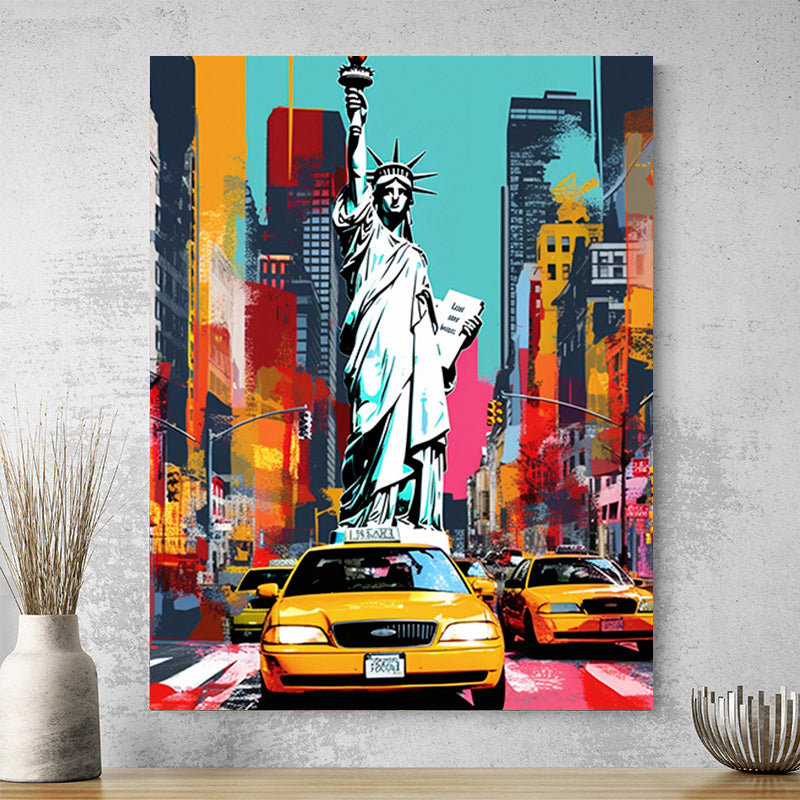 Tableau Taxi Jaune New York