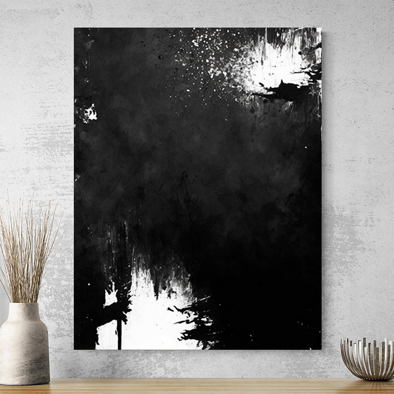 Tableau Art Abstrait Noir