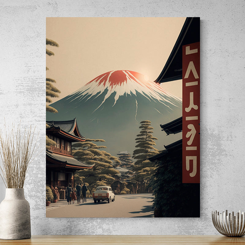 Tableau Japonais Contemporain — décoration murale sur toile ou verre acrylique