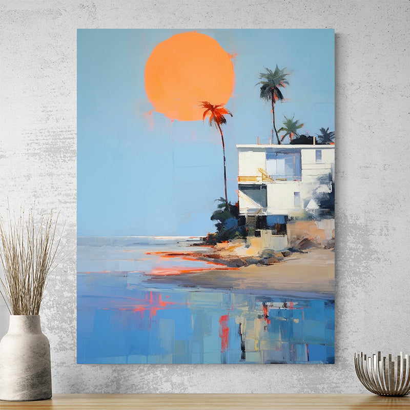Tableau Mer Abstrait