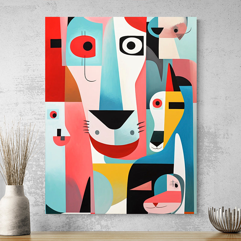 Tableau Contemporain Animaux