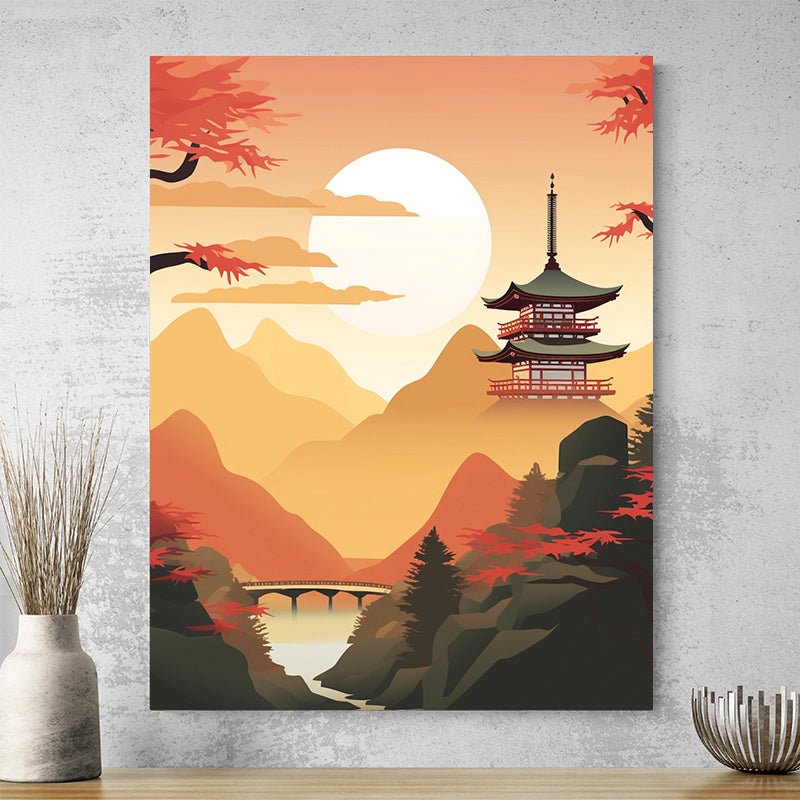 Tableau Japonais Paysage