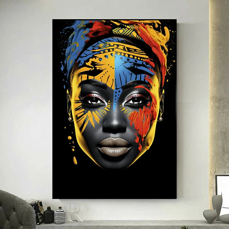 tableau africain femme