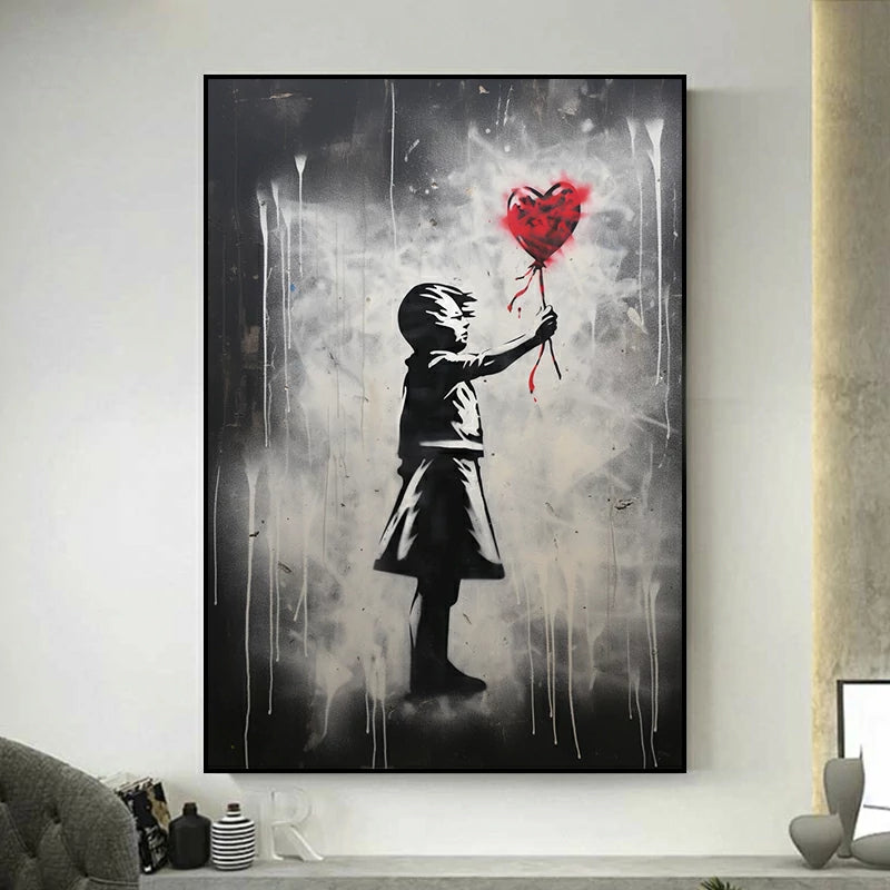 tableau banksy ballon