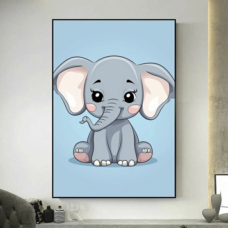 Tableau Bebe Éléphant