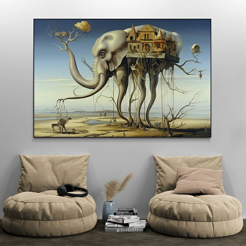 tableau elephant dali