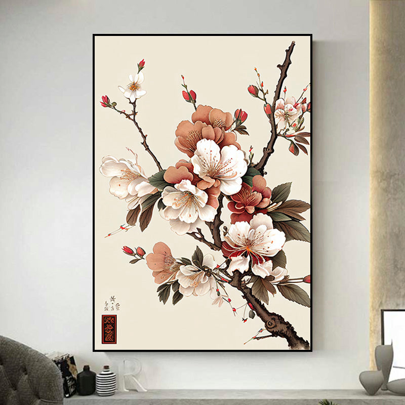 tableau fleurs cerisier japonais