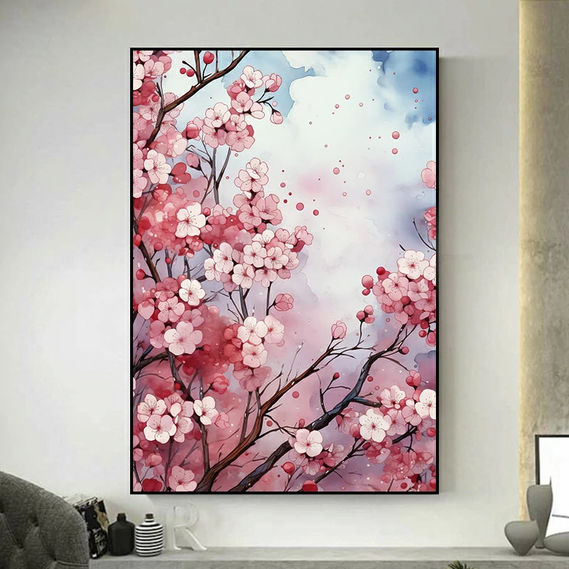 tableau fleurs cerisier