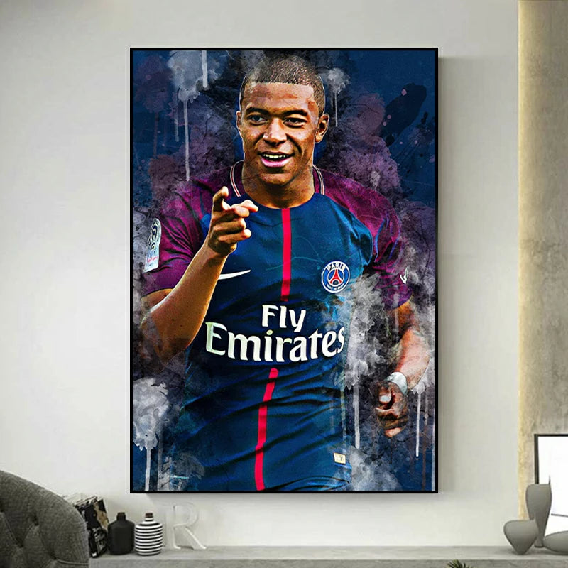 tableau foot celebration mbappe