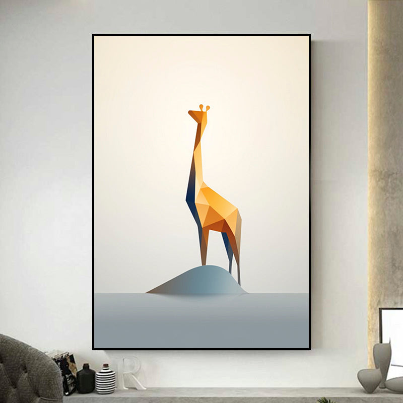 tableau girafe moderne