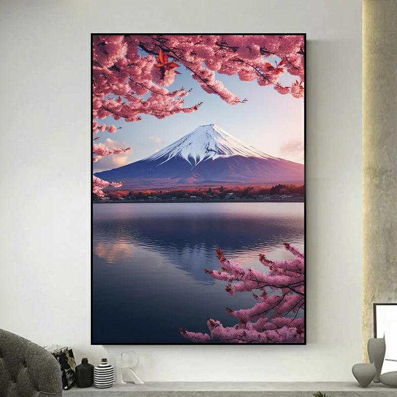 tableau japonais mont fuji