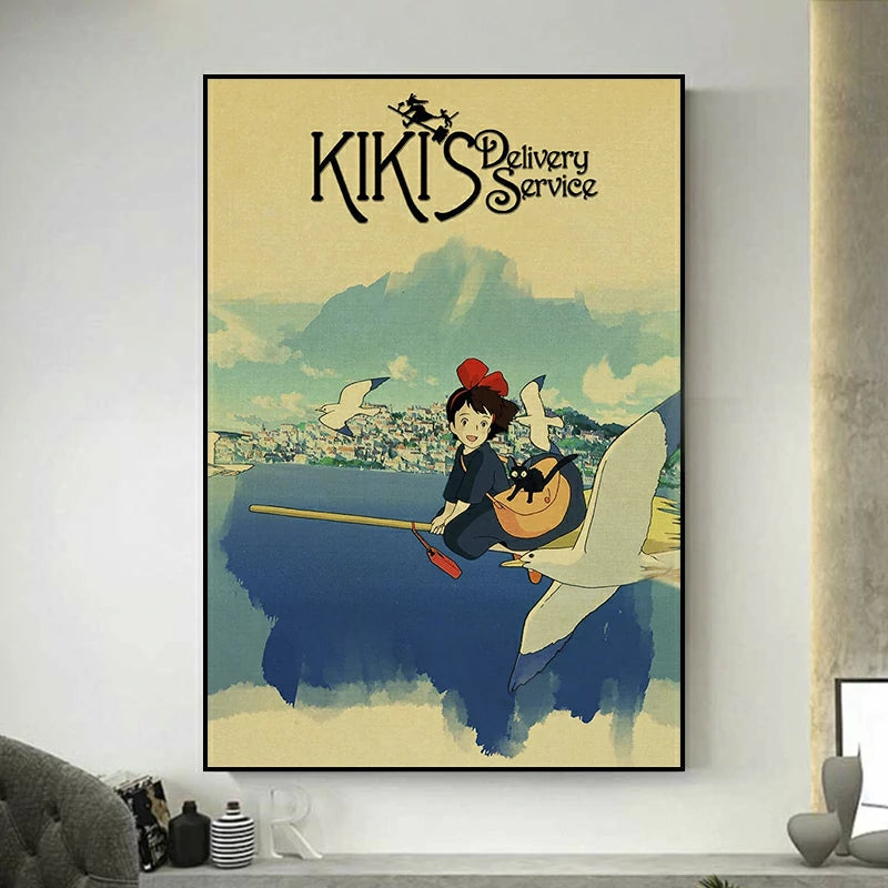 tableau ghibli kiki la petite sorciere