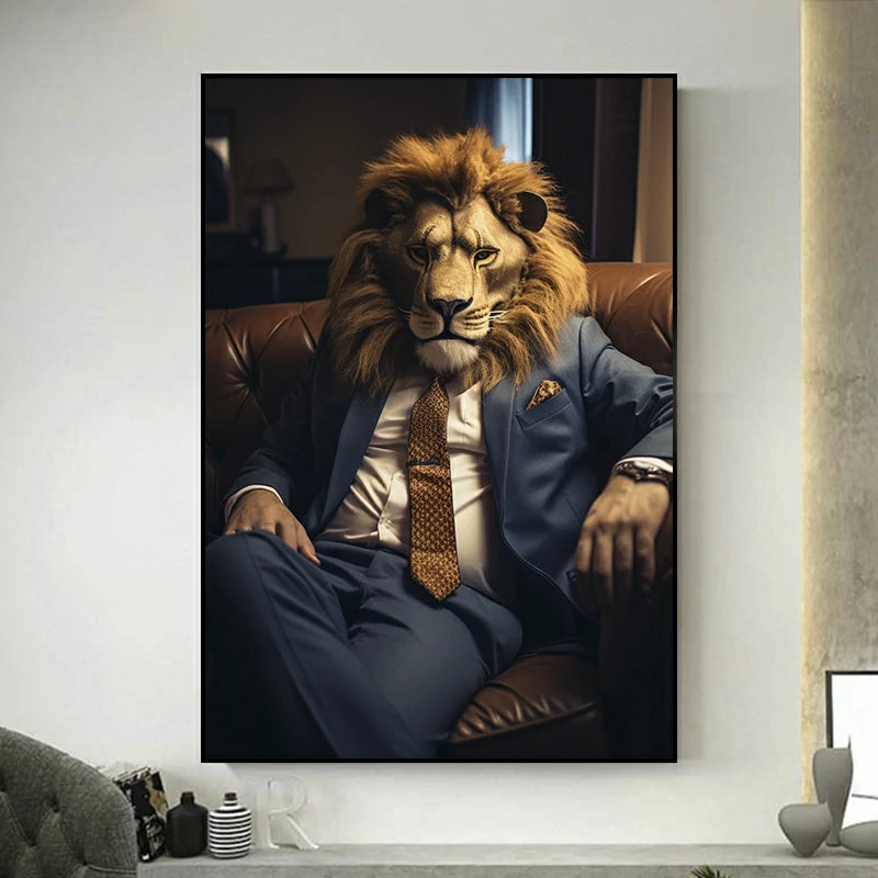 tableau lion costume