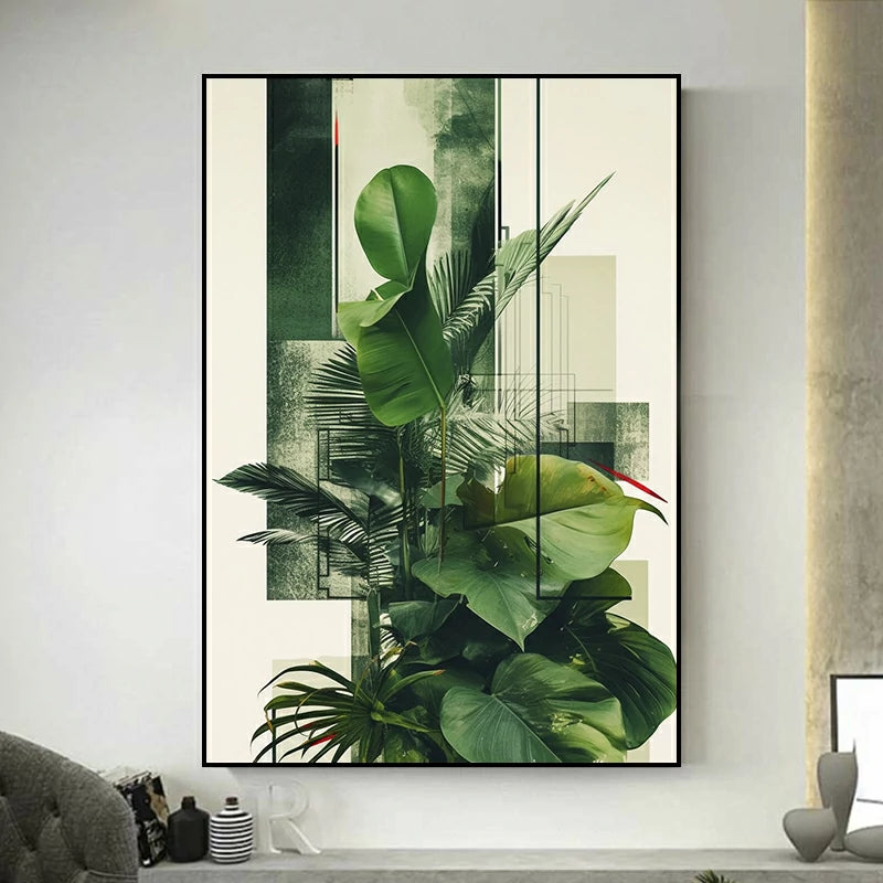 tableau moderne plantes